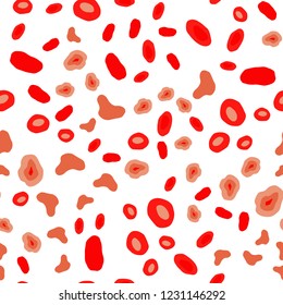 Light Red vector seamless layout with circle shapes. Illustration with set of shining colorful abstract circles. Trendy design for wallpaper, fabric makers.