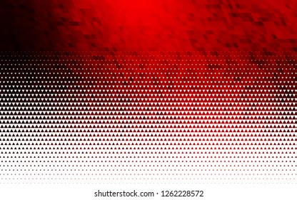 Light Red vector seamless layout with lines, triangles. Triangles on abstract background with colorful gradient. Pattern for design of window blinds, curtains.