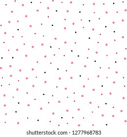 Light Red vector seamless layout with circle shapes. Blurred decorative design in abstract style with bubbles. Design for textile, fabric, wallpapers.