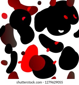 Light Red vector seamless layout with circle spots. Modern abstract illustration with colorful water drops. Pattern for design of window blinds, curtains.