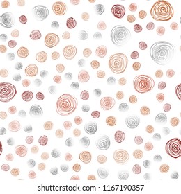 Light Red vector seamless natural abstract design. New colorful illustration in doodle style with flowers. Hand painted design for web, leaflet, textile.