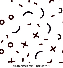 Light Red vector seamless pattern with abstract lines. Illustration with repetition of lines on white background. Template for business cards, websites.