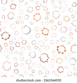 Light Red vector seamless  pattern with spheres. Abstract illustration with colored bubbles in nature style. Pattern can be used for beautiful websites.