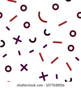 Light Red vector seamless pattern with abstract lines. Seamless Illustration with set of abstact gradient lines. Design for textile, fabric, wallpapers.