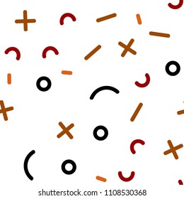 Light Red vector seamless pattern with abstract lines. Seamless Illustration with set of abstact gradient lines. Pattern for design of window blinds, curtains.