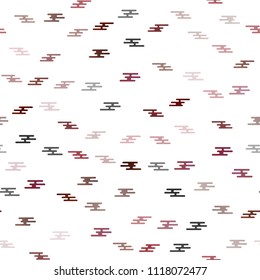 Light Red vector seamless pattern with narrow lines. Shining colored illustration with narrow lines. The pattern can be used for busines ad, booklets, leaflets