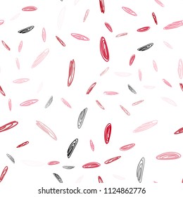 Light Red vector seamless pattern with spheres. Abstract illustration with colored bubbles in nature style. Pattern can be used as texture of wallpapers.