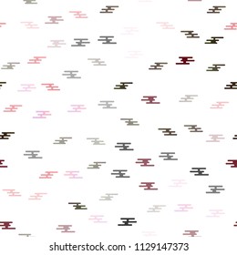 Light Red vector seamless pattern with narrow lines. Lines on blurred abstract background with gradient. Best design for your ad, poster, banner.