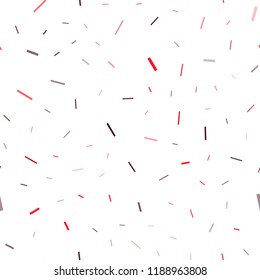 Light Red vector seamless pattern with narrow lines. Decorative shining illustration with lines on abstract template. The pattern can be used for busines ad, booklets, leaflets