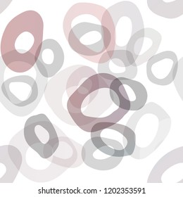 Light Red vector seamless pattern with spheres. Glitter abstract illustration with blurred drops of rain. Template for business cards, websites.