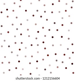 Light Red vector seamless pattern with spheres. Illustration with set of shining colorful abstract circles. The pattern can be used for aqua ad, booklets.