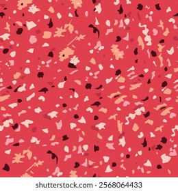 light red vector seamless pattern with flowers. modern colorful illustration with flowers and leaves. design for textile, wrapping.