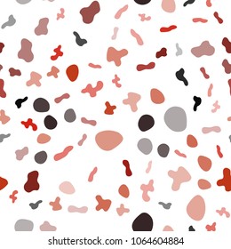 Light Red vector seamless template with bubble shapes. Blurred geometric sample with gradient bubbles.  A completely new memphis design for your business.