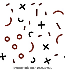 Light Red vector seamless template with geometric lines. Illustration with repetition of lines on white background. Pattern for design of window blinds, curtains.