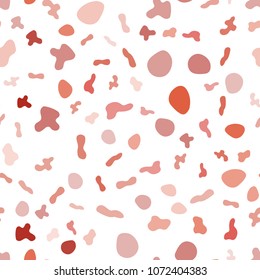 Light Red vector seamless template with lines, ovals. Shining crooked illustration in marble style. A new texture for your  ad, booklets, leaflets.