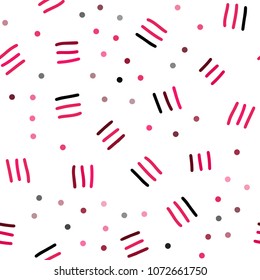 Light Red vector seamless template with geometric lines. Seamless gradient abstract lines on white background. Pattern for design of fabric, wallpapers.