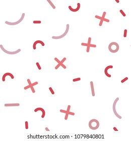 Light Red vector seamless template with geometric lines. Trendy seamless illustration with abstract lines. Pattern for trendy fabric, wallpapers.