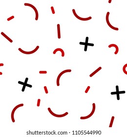 Light Red vector seamless template with geometric lines. Seamless Illustration with set of abstact gradient lines. Trendy design for wallpaper, fabric makers.
