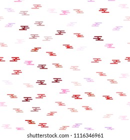 Light Red vector seamless template with repeated sticks. Blurred decorative design in simple style with lines. The pattern can be used as ads, poster, banner for commercial.