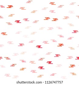 Light Red vector seamless template with repeated sticks. Decorative shining illustration with lines on abstract template. The template can be used as a background.