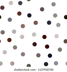 Light Red vector seamless template with circles. Glitter abstract illustration with blurred drops of rain. The pattern can be used for aqua ad, booklets.