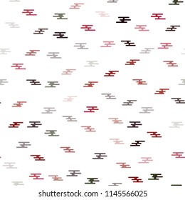 Light Red vector seamless template with repeated sticks. Lines on blurred abstract background with gradient. The pattern can be used for websites.
