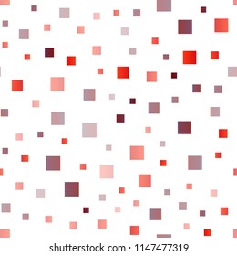 Light Red vector seamless template with crystals, rectangles. Glitter abstract illustration with rectangular shapes. Pattern for commercials.