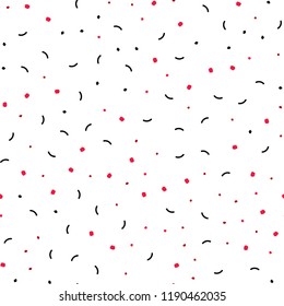 Light Red vector seamless template with circles, triangles. Colorful illustration with circles and lines in futuristic style. Pattern for design of window blinds, curtains.