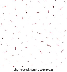 Light Red vector seamless template with repeated sticks. Decorative shining illustration with lines on abstract template. The pattern can be used for busines ad, booklets, leaflets