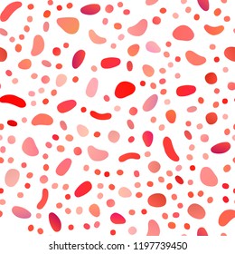 Light Red vector seamless template with spots. Colorful illustration with blurred circles in nature style. Trendy design for wallpaper, fabric makers.