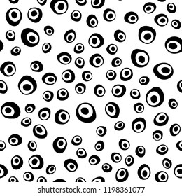 Light Red vector seamless template with spots. Blurred bubbles on abstract backdrop with colorful gradient. Pattern for trendy fabric, wallpapers.