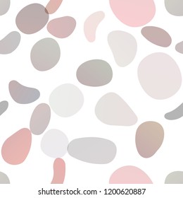 Light Red vector seamless template with spots. Blurred decorative design in abstract style with bubbles. Trendy design for wallpaper, fabric makers.