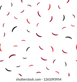 Light Red vector seamless template with wry lines. Colorful illustration in abstract style with gradient. A new texture for your  ad, booklets, leaflets.