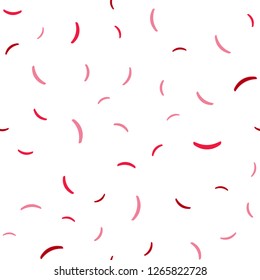 Light Red vector seamless template with bent lines. Colorful geometric sample with gradient lines.  Abstract style for your business design.