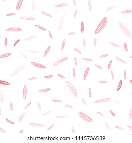 Light Red vector seamless texture with disks. Illustration with set of shining colorful abstract circles. Pattern can be used for futuristic ad, booklets.