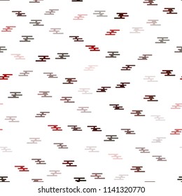 Light Red vector seamless texture with colored lines. Blurred decorative design in simple style with lines. The pattern can be used as ads, poster, banner for commercial.