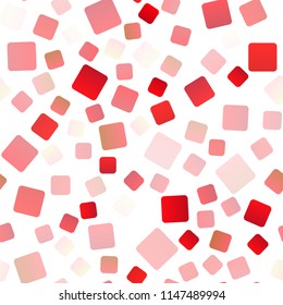 Light Red vector seamless texture in rectangular style. Beautiful illustration with rectangles and squares. Modern template for your landing page.
