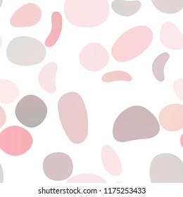 Light Red vector seamless texture with disks. Illustration with set of shining colorful abstract circles. Pattern for design of window blinds, curtains.