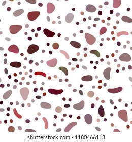 Light Red vector seamless texture with disks. Abstract illustration with colored bubbles in nature style. Pattern for design of window blinds, curtains.