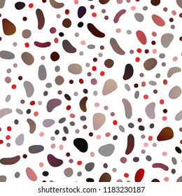 Light Red vector seamless texture with disks. Colorful illustration with blurred circles in nature style. Template for business cards, websites.