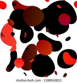 Light Red vector seamless texture with disks. Abstract illustration with colored bubbles in nature style. Design for textile, fabric, wallpapers.