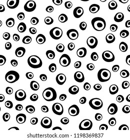 Light Red vector seamless texture with disks. Blurred bubbles on abstract backdrop with colorful gradient. Trendy design for wallpaper, fabric makers.