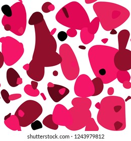 Light Red vector seamless texture with disks. Illustration with set of shining colorful abstract circles. Design for wallpaper, fabric makers.