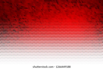 Light Red vector seamless texture in triangular style. Illustration with set of colorful triangles. Pattern for design of fabric, wallpapers.