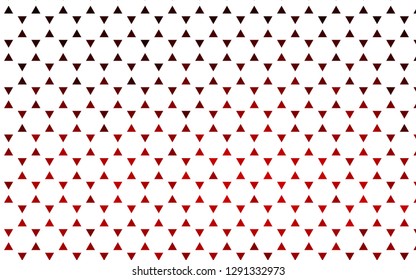 Light Red vector seamless texture in triangular style. Triangles on abstract background with colorful gradient. Pattern for design of window blinds, curtains.