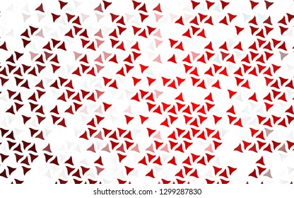 Light Red vector seamless texture in triangular style. Decorative design in abstract style with triangles. Trendy design for wallpaper, fabric makers.