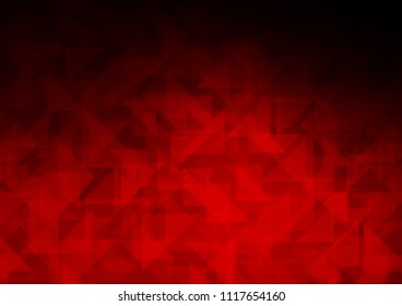 Light Red vector shining hexagonal background. An elegant bright illustration with gradient. Brand new style for your business design.
