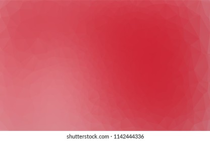 Light Red vector shining hexagonal pattern. Creative geometric illustration in Origami style with gradient. The template can be used as a background for cell phones.