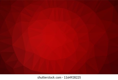 Light Red vector shining hexagonal pattern. Shining colored illustration in a Brand new style. The completely new template can be used for your brand book.