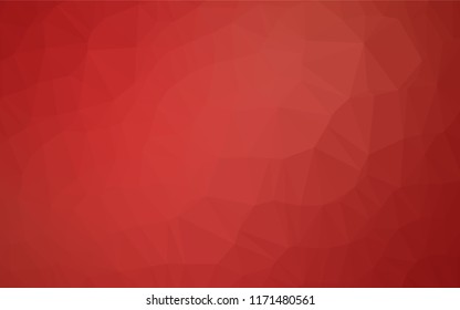 Light Red vector shining hexagonal background. Creative illustration in halftone style with gradient. The polygonal design can be used for your web site.
